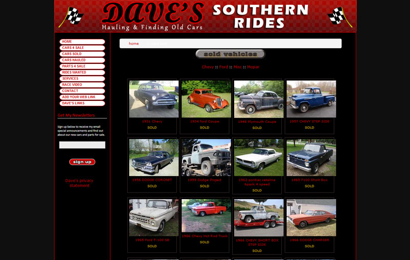 website screenshot